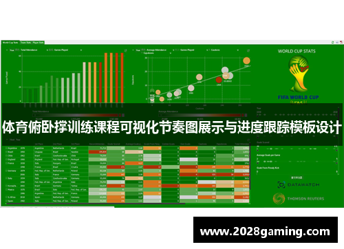 体育俯卧撑训练课程可视化节奏图展示与进度跟踪模板设计